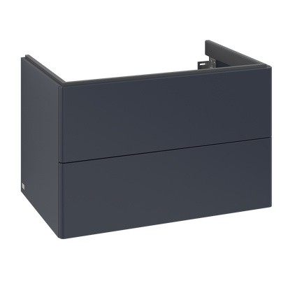 Dulap baza suspendat Villeroy & Boch Antao cu 2 sertare  78.8x50.4cm  Midnight Blue Matt