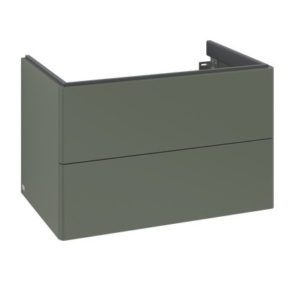Dulap baza suspendat Villeroy & Boch Antao cu 2 sertare  78.8x50.4cm  Leaf Green Matt