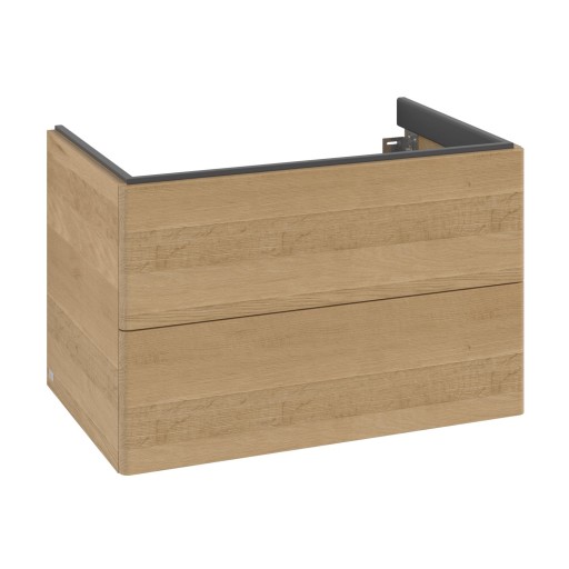 Dulap baza suspendat Villeroy & Boch Antao cu 2 sertare  78.8x50.4cm  Honey Oak