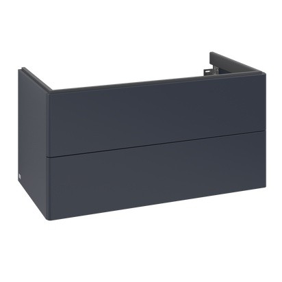 Dulap baza suspendat Villeroy & Boch Antao cu 2 sertare  98.8x50.4cm  Midnight Blue Matt