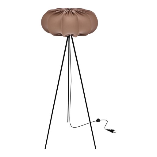 Lampadar maro cu abajur textil (înălțime 147 cm) Cafee – Candellux Lighting