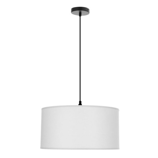 Lustră albă cu abajur textil ø 40 cm Shanti – Candellux Lighting