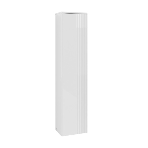 Dulap inalt tip coloana Villeroy & Boch Antao cu 1 usa  41.4x28.7x171cm  orientare stanga  front texturat Glossy White