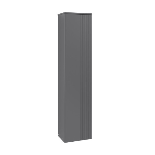 Dulap inalt tip coloana Villeroy & Boch Antao cu 1 usa  41.4x28.7x171cm  orientare stanga  front texturat Anthracite Matt