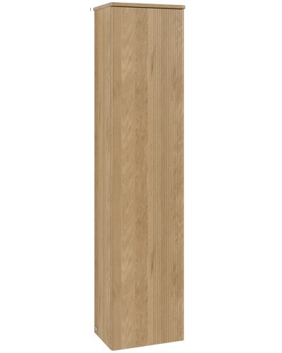 Dulap inalt tip coloana Villeroy & Boch Antao cu 1 usa  41.4x28.7x171cm  orientare stanga  front texturat Honey Oak