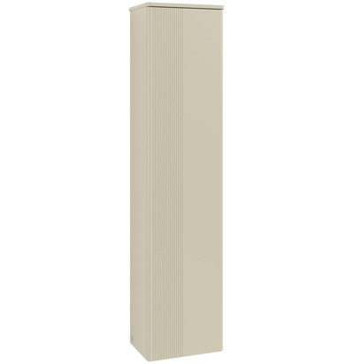 Dulap inalt tip coloana Villeroy & Boch Antao cu 1 usa  41.4x28.7x171cm  orientare dreapta  front texturat Silk Grey Matt