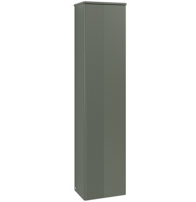 Dulap inalt tip coloana Villeroy & Boch Antao cu 1 usa  41.4x28.7x171cm  orientare dreapta  front texturat Leaf Green Matt