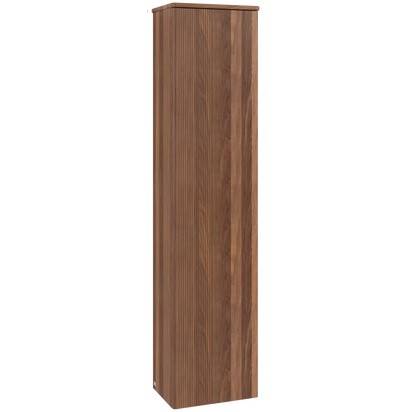 Dulap inalt tip coloana Villeroy & Boch Antao cu 1 usa  41.4x28.7x171cm  orientare dreapta  front texturat Warm Walnut
