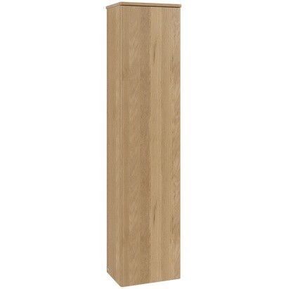 Dulap inalt tip coloana Villeroy & Boch Antao cu 1 usa  41.4x28.7x171cm  orientare dreapta  front texturat Honey Oak