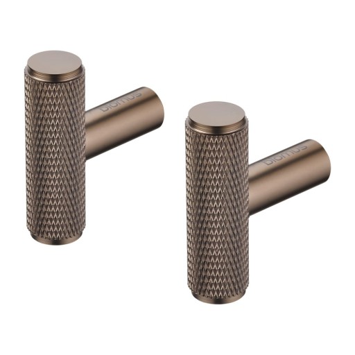 Cârlige gri 2 buc. de montat pe perete din metal Rof – Blomus
