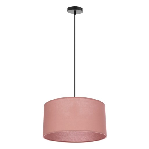 Lustră roz cu abajur textil ø 40 cm Shanti – Candellux Lighting