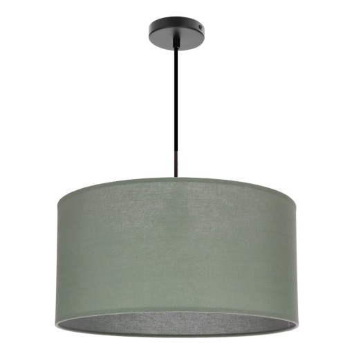 Lustră verde cu abajur textil ø 40 cm Shanti – Candellux Lighting