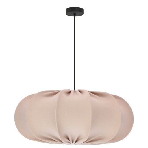 Lustră bej cu abajur textil ø 52 cm Cafee – Candellux Lighting