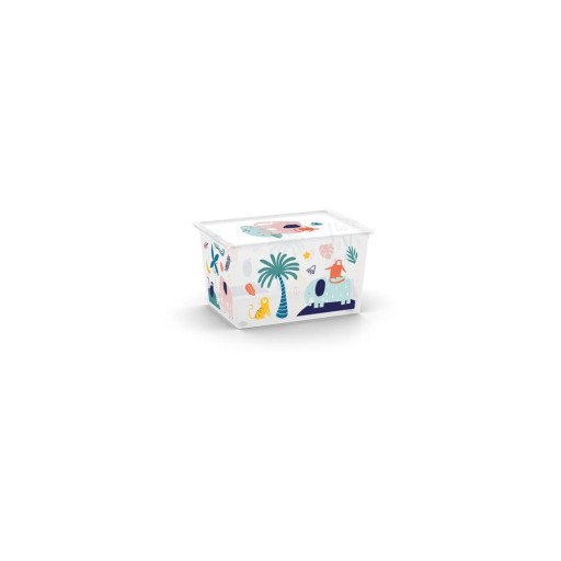 Cutie de depozitare pentru copii albă din plastic 55x39x31 cm C Box Style – KIS