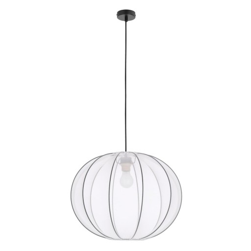 Lustră albă cu abajur textil ø 52 cm Mellow – Candellux Lighting