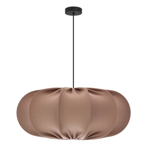 Lustră maro cu abajur textil ø 52 cm Cafee – Candellux Lighting