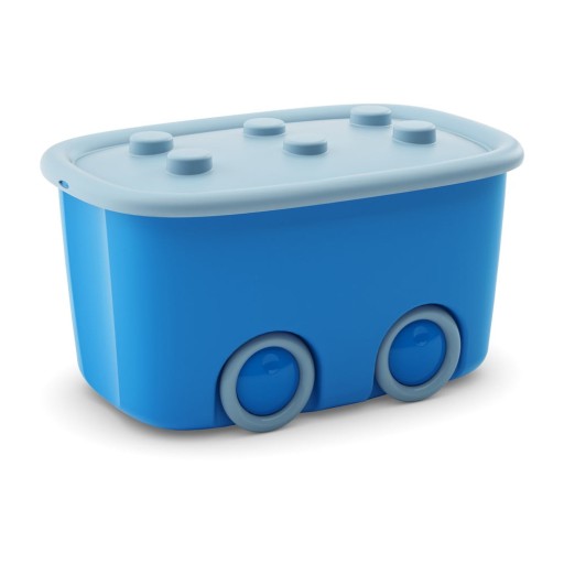 Cutie de depozitare pentru copii albastru-deschis din plastic 58x39x32 cm Funny Box – KIS