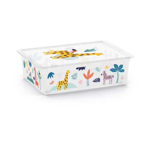 Cutie de depozitare pentru copii albă din plastic 55x39x16 cm C Box Style – KIS