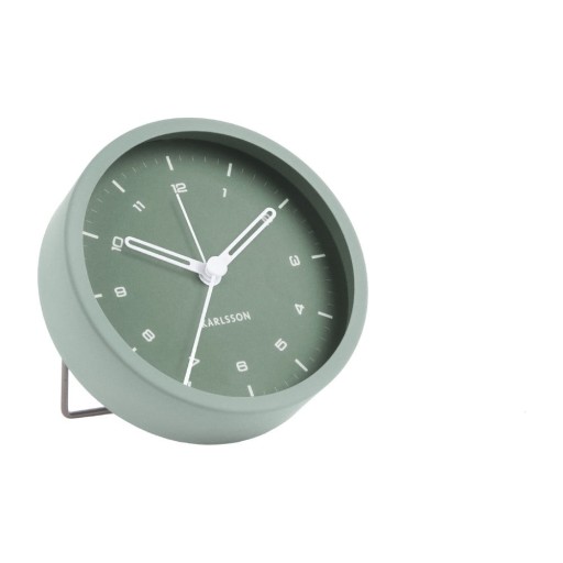 Ceas cu alarmă Karlsson Tinge, ø 9 cm, verde
