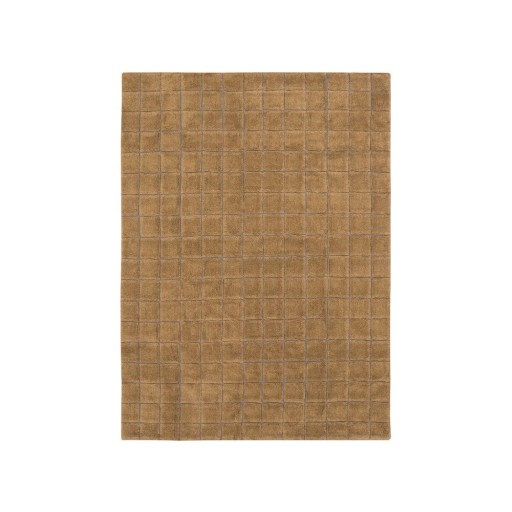 Covor galben ocru țesut manual din lână 170x240 cm Mosaic Ochre – Lorena Canals