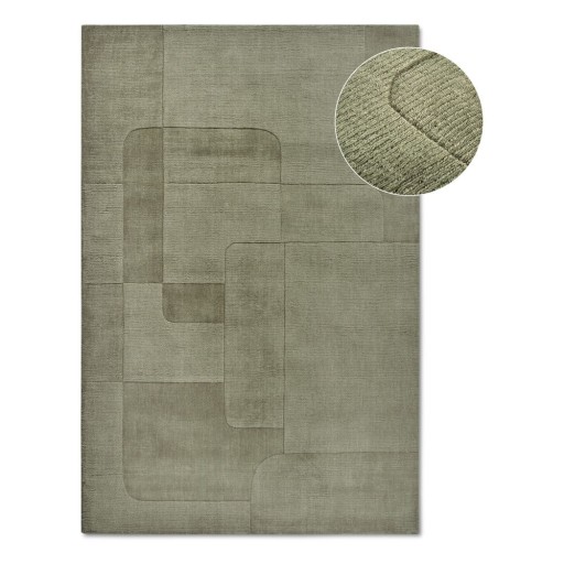 Covor verde țesut manual din lână 120x170 cm Charlotte – Villeroy&Boch