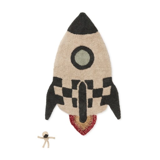 Covor de joacă pentru copii, din bumbac 85x135 cm Rocket – Lorena Canals