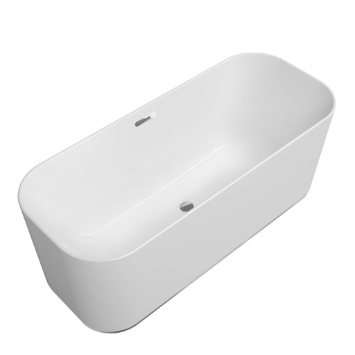 Cada freestanding Villeroy & Boch Finion 170x70cm  ventil click-clack crom  Stone White