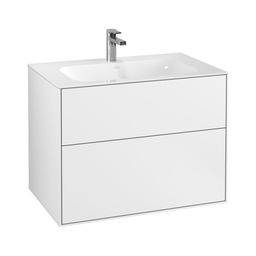 Dulap baza suspendat Villeroy & Boch Finion cu 2 sertare  80x59x50cm  White Matt