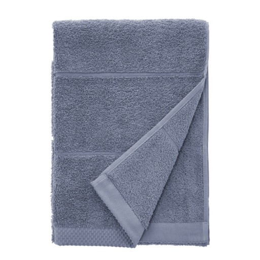 Prosop albastru din bumbac din frotir 50x100 cm Line – Södahl