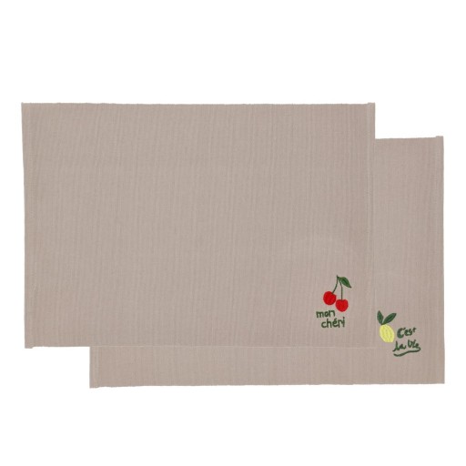 Suporturi pentru farfurii 2 buc. din bumbac 33x48 cm Bistro – Södahl