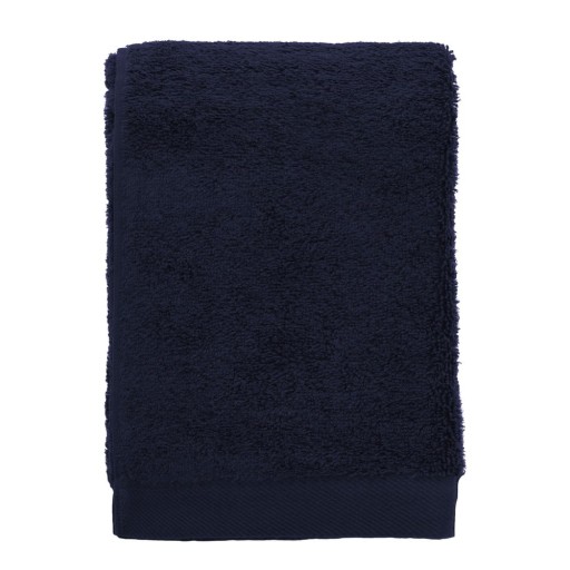 Prosop albastru închis din bumbac din frotir 50x100 cm Comfort – Södahl