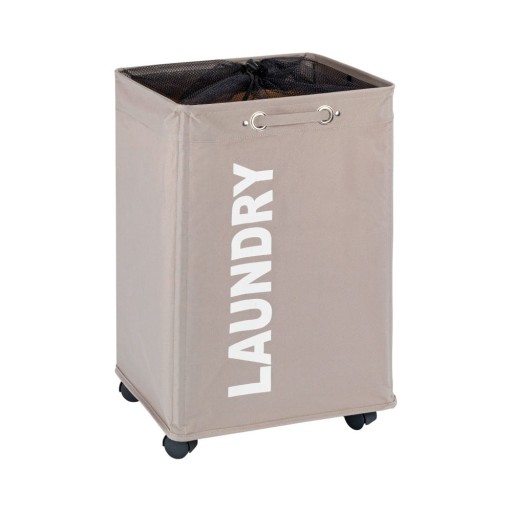 Coș de rufe Wenko Quadro, taupe, 79,2 l