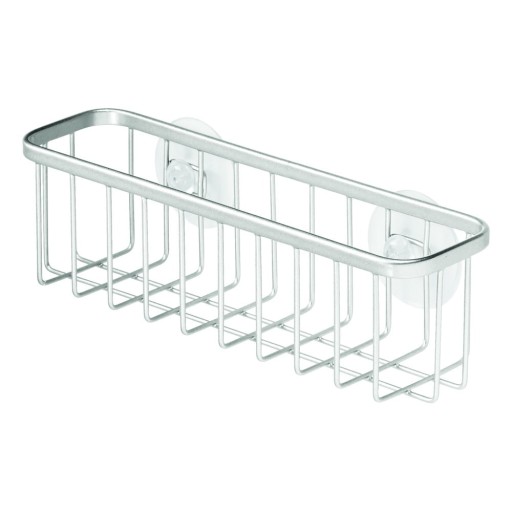 Coș metalic cu ventuze iDesign Gia, 6 x 20 cm