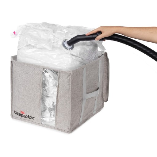 Cutie de depozitare cu vacuum Compactor Oxford, 125 l, gri