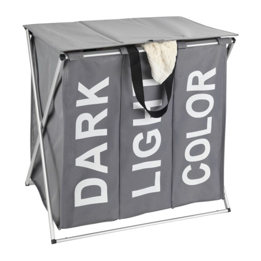 Coş de rufe Wenko Trio, 118 l, gri închis
