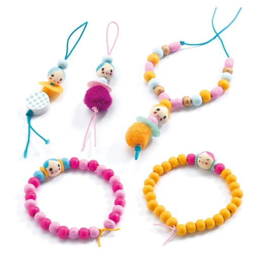 Set DIY mărgele Djeco Figurines