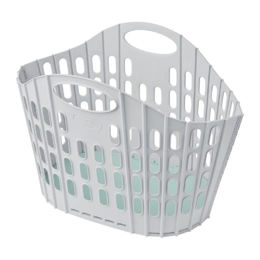 Coș de rufe pliabil Addis Flat Folding Laundry Basket, gri - verde
