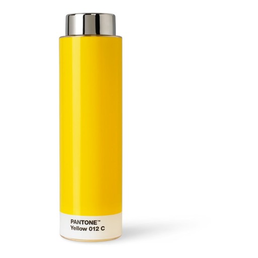 Sticlă galbenă de călătorie din tritan 500 ml Yellow 012 – Pantone