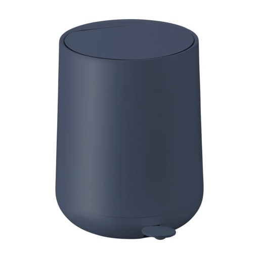 Coș de gunoi albastru închis cu pedală din plastic 5 l Nova – Zone