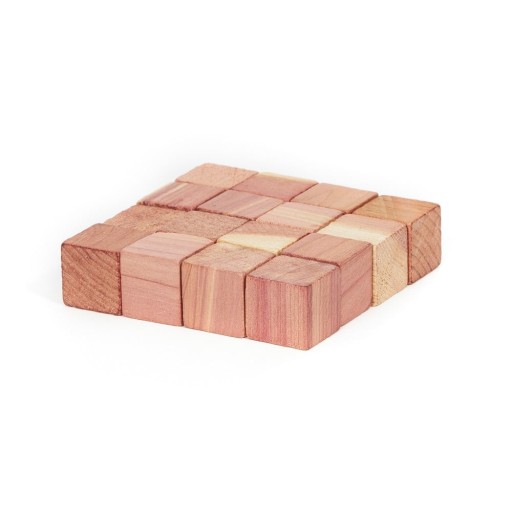 Set 16 cuburi din lemn de cedru pentru dulap Compactor