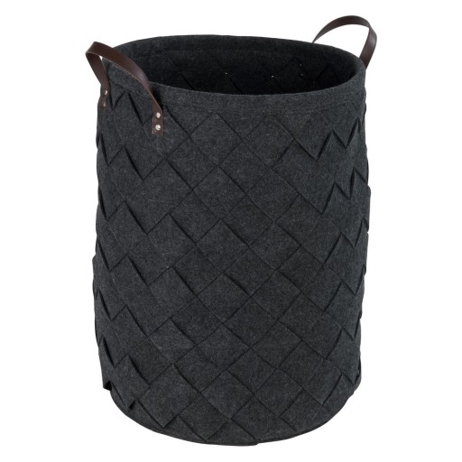 Coș pentru rufe Wenko Trovo, negru, 75 l