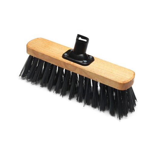 Cap pentru mătură cu fibre moi din plastic reciclat Addis Varnished, 32,5 cm