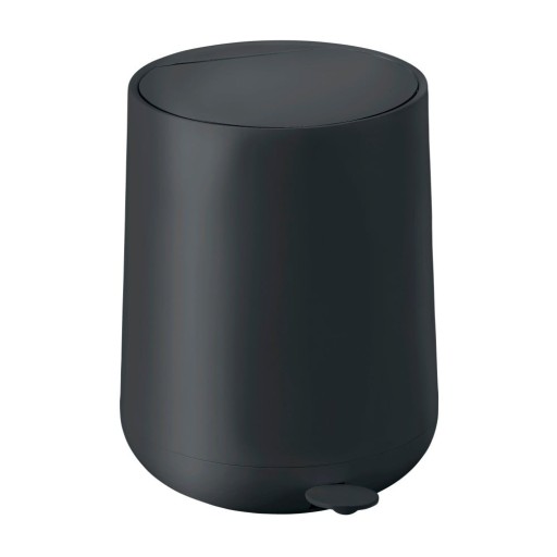Coș de gunoi negru cu pedală din plastic 5 l Nova – Zone