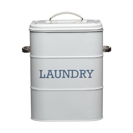 Cutie metalică pentru detergent pudră Kitchen Craft Living Nostalgia, gri