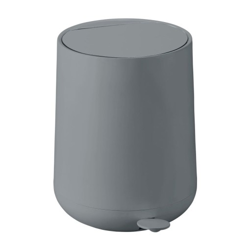 Coș de gunoi gri închis cu pedală din plastic 5 l Nova – Zone