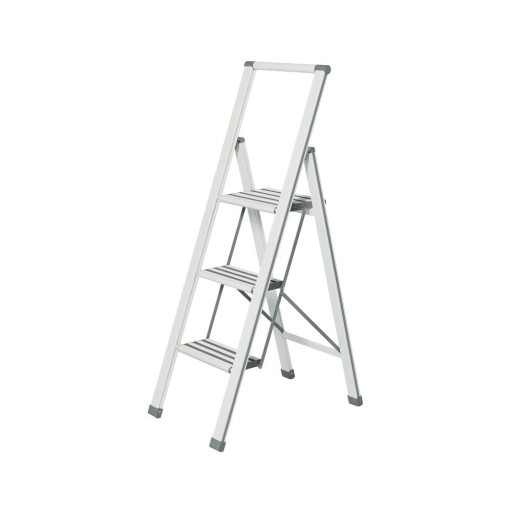 Scără pliantă Wenko Ladder Alu, înălțime 127 cm, alb