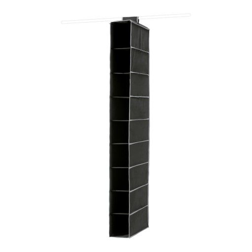 Organizator compartimentat suspendat Compactor Garment So Black 9 Rack