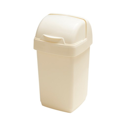 Coș de gunoi Addis Roll Top, 22,5 x 23 x 42,5 cm, crem