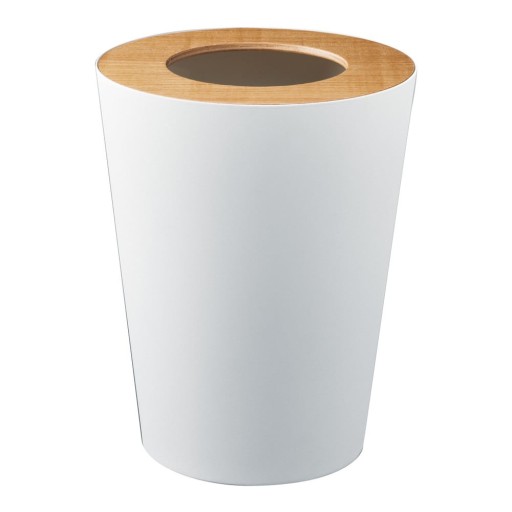 Coș de gunoi YAMAZAKI Rin Round, alb