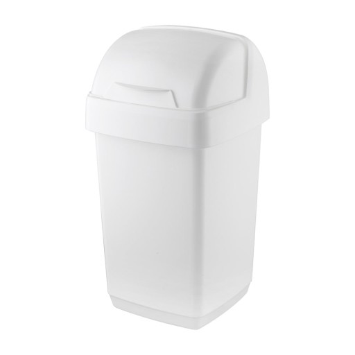Coș de gunoi Addis Roll Top, 22,5 x 23 x 42,5 cm, alb